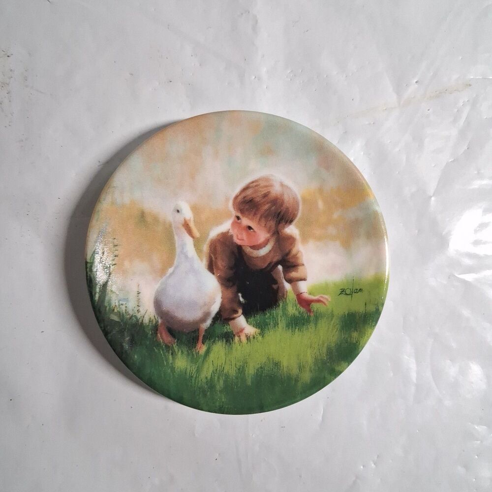 Vintage 1991 Donald Zolan Just Ducky Mini Decorative Collector's Plate - 962A